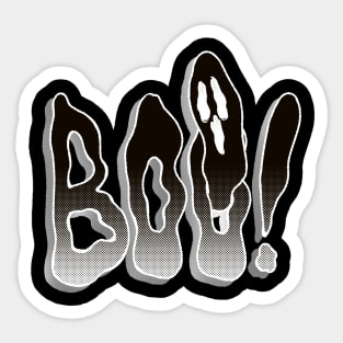 Boo! reversed Sticker